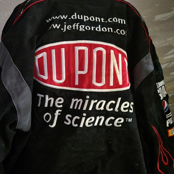 JH Design Nascar Dupont Jeff Gordon Black w/ Flame Jacket - Picture 6 of 9